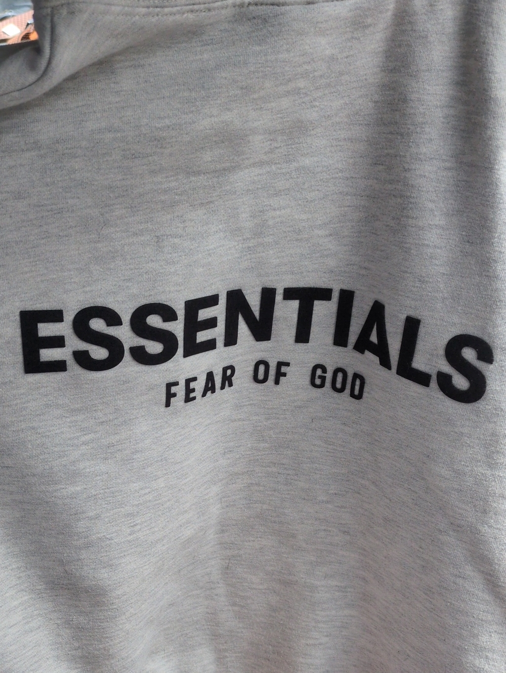 Essentials Fear God Oatmeal Gray Hoodie